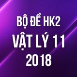 Bộ đề thi HK2 môn Vật lý lớp 11 năm 2018