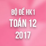 Bộ đề thi HK1 môn Toán lớp 12 năm 2017