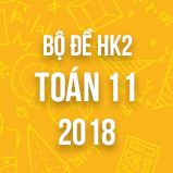 Bộ đề thi HK2 môn Toán 11 năm 2018