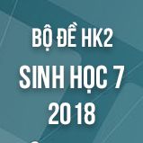 Bộ đề thi HK2 môn Sinh học lớp 7 năm 2018