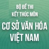 Bộ đề thi kết thúc học phần môn Cơ Sở Văn Hóa Việt Nam