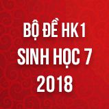 Bộ đề thi HK1 môn Sinh học lớp 7 năm 2018