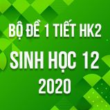 Bộ đề kiểm tra 1 tiết HK2 môn Sinh học lớp 12 năm 2020
