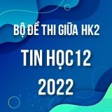 Bộ đề thi giữa HK2 môn Tin học lớp 12 năm 2021-2022