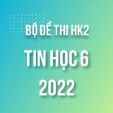 Bộ đề thi HK2 môn Tin học lớp 6 năm 2021-2022