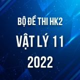 Bộ đề thi HK2 môn Vật Lý lớp 11 năm 2021-2022