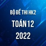 Bộ đề thi HK2 môn Toán lớp 12 năm 2021-2022
