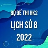 Bộ đề thi HK2 môn Lịch Sử lớp 8 năm 2021-2022