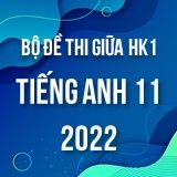 Bộ đề thi giữa HK1 môn Tiếng Anh 11 năm 2022-2023