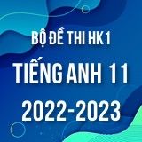 Bộ đề thi HK1 môn Tiếng Anh 11 năm 2022-2023