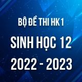 Bộ đề thi HK1 môn Sinh học 12 năm 2022-2023