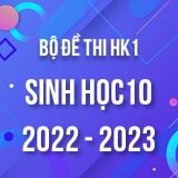Bộ đề thi HK1 môn Sinh học 10 năm 2022-2023
