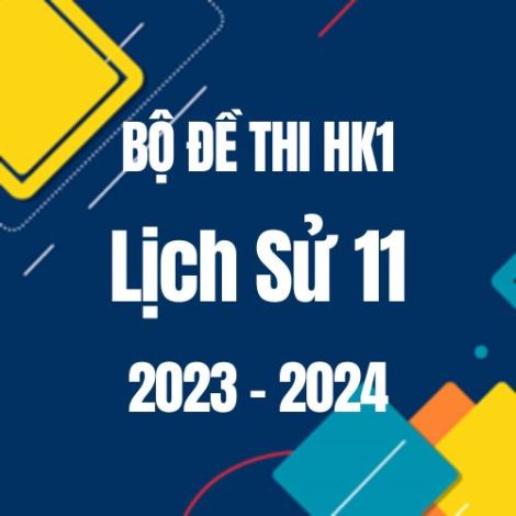 Bộ đề thi HK1 môn Lịch sử 11 năm 2023-2024