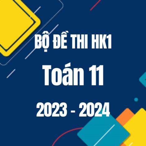 Bộ đề thi HK1 môn Toán 11 năm 2023-2024