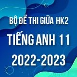 Bộ đề thi giữa HK2 môn Tiếng Anh 11 năm 2022-2023