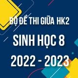 Bộ đề thi giữa HK2 môn Sinh học 8 năm 2022-2023