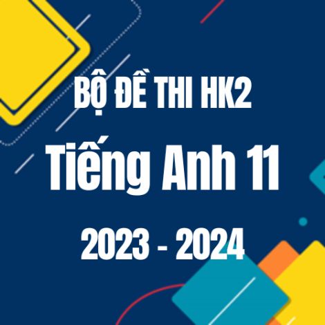 Bộ đề thi HK2 môn Tiếng Anh 11 năm 2023-2024