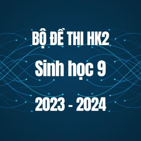 Bộ đề thi HK2 môn Sinh học 9 năm 2023-2024
