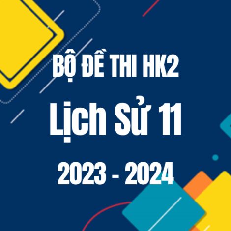 Bộ đề thi HK2 môn Lịch sử 11 năm 2023-2024
