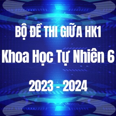 Bộ đề thi giữa HK1 môn Khoa học tự nhiên 6 năm 2023-2024