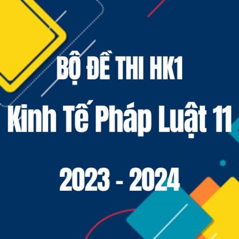 Bộ đề thi HK1 môn KTPL 11 năm 2023-2024