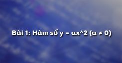 Bài 1: Hàm số y = ax^2 (a ≠ 0)