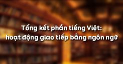 Soạn bài Tổng kết phần tiếng Việt: hoạt động giao tiếp bằng ngôn ngữ - Ngữ văn 12