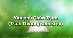 Soạn bài Vào phủ Chúa Trịnh của Lê Hữu Trác - Ngữ văn 11