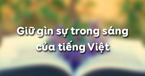 Giữ gìn sự trong sáng của tiếng Việt - Ngữ văn 12