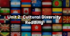 Unit 2: Cultural Diversity - Reading