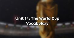 Unit 14: The World Cup - Vocabulary