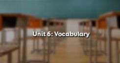 Unit 6: Vocabulary - Từ vựng