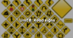Unit 8: Road signs
