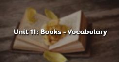 Unit 11: Books - Vocabulary