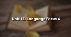 Unit 12: Language Focus 4