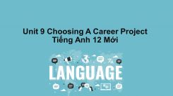 Unit 9: Choosing A Career - Project