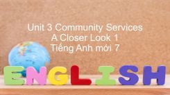 Unit 3: Community Services - A Closer Look 1