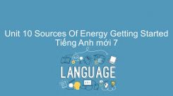 Unit 10: Sources Of Energy - Getting Started