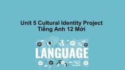 Unit 5: Cultural Identity - Project
