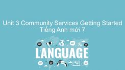 Unit 3: Community Services - Getting Started