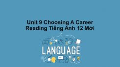 Unit 9: Choosing A Career - Reading