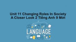 Unit 11: Changing Roles In Society - A Closer Look 2