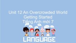 Unit 12: An Overcrowded World - Getting Started