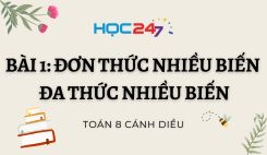 Bài 1: Đơn thức nhiều biến. Đa thức nhiều biến