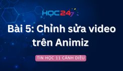 Bài 5: Chỉnh sửa video trên Animiz