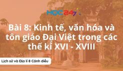 Bài 8: Kinh tế, văn hóa và tôn giáo Đại Việt trong các thế kỉ XVI - XVIII