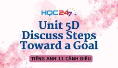 Unit 5D - Discuss Steps Toward a Goal