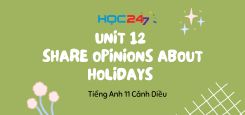 Unit 12 – Share Opinions about Holidays