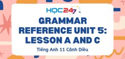 Grammar Reference Unit 5: Lesson A and C