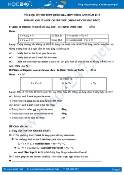 Mệnh đề chỉ mục đích trong tiếng Anh